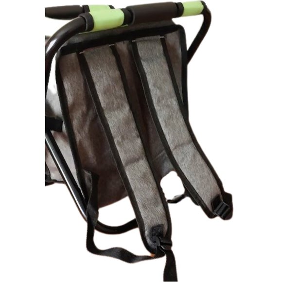 Koozie® Backpack Cooler Chair in Lime & Gray w/ Adjustable Backpack Straps, NWOT - Picture 5 of 13
